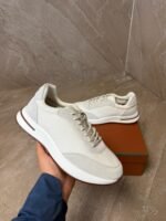 Loro Piana Weekend Walk White Sheep Sneakers